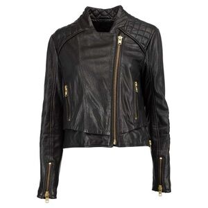 The Kooples black leather jacket